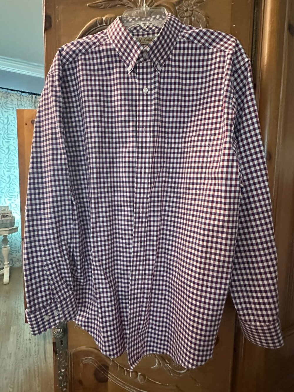 Men's L/S check shirt Size XL